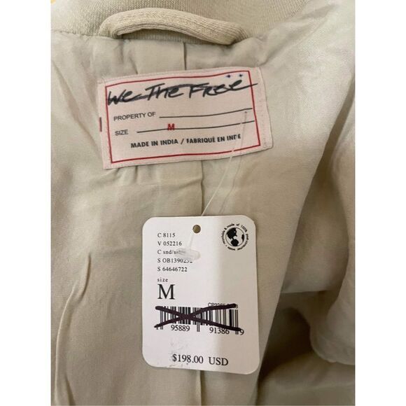 Free People Rebel Rebel Knit Moto Jacket Size M - Picture 8 of 8